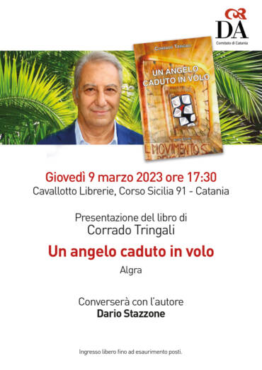 Presentazione del nuovo libro di Corrado Tringali “Un angelo caduto in volo”