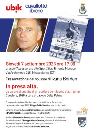 Presentazione del volume di Ivano Bordon “In presa alta”