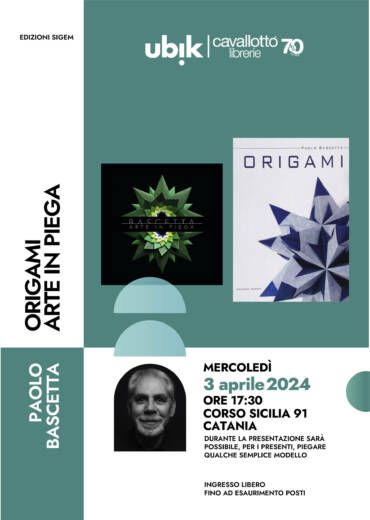 Incontro con Paolo Bascetta che presenterà i suoi volumi “ORIGAMI” e “ARTE IN PIEGA” Sigem