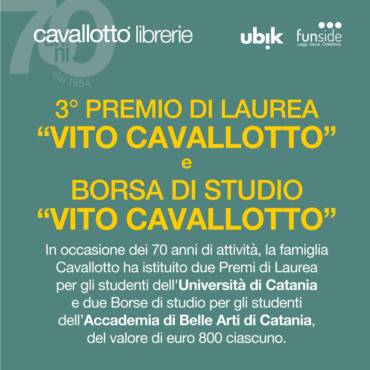 Premio di laurea e borsa di studio “Vito Cavallotto”