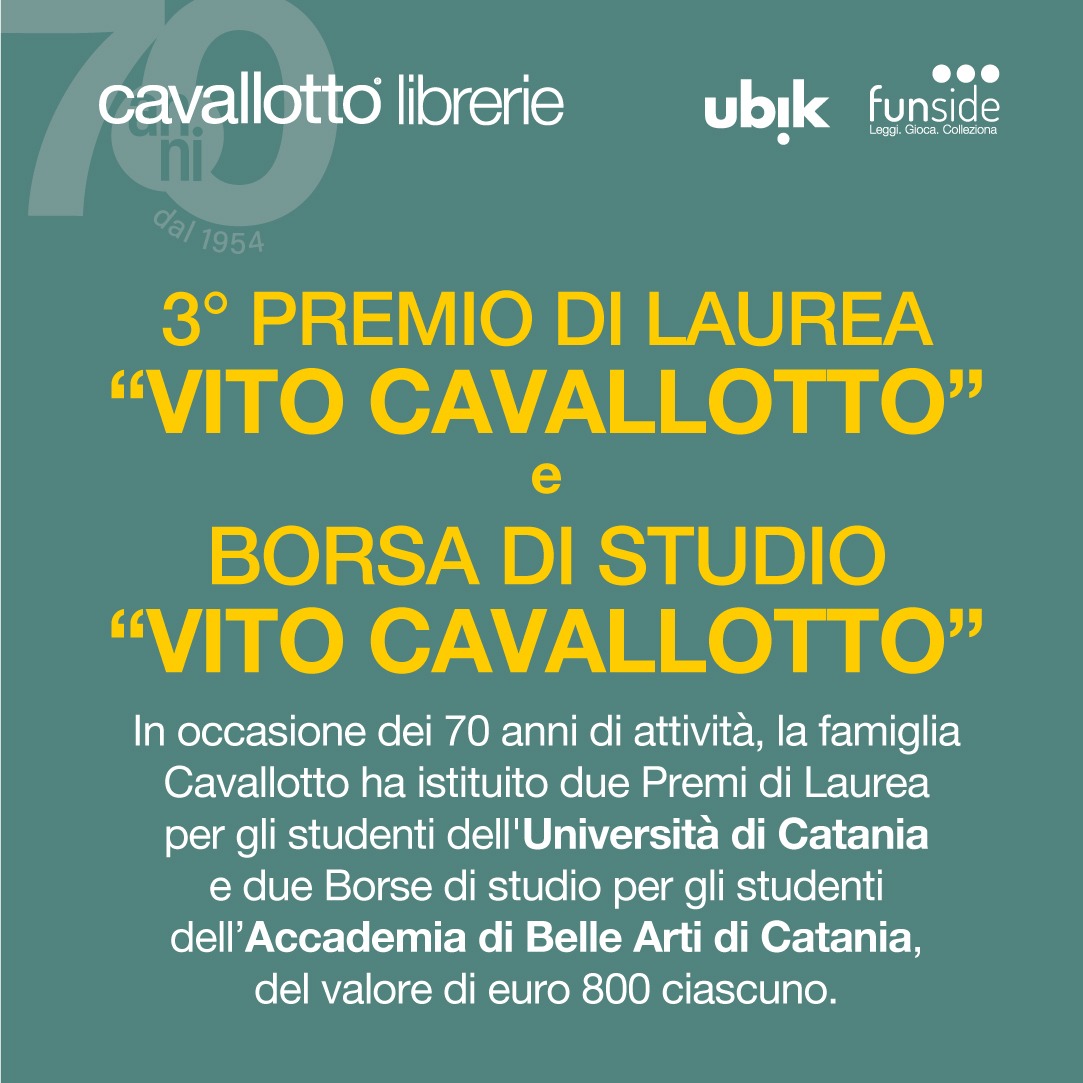 Premio di laurea e borsa di studio “Vito Cavallotto”