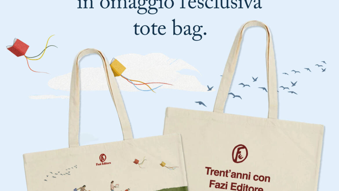 Acquistando due libri Fazi riceverete la tote bag esclusiva con l’illustrazione realizzata da Andrea Ucini.