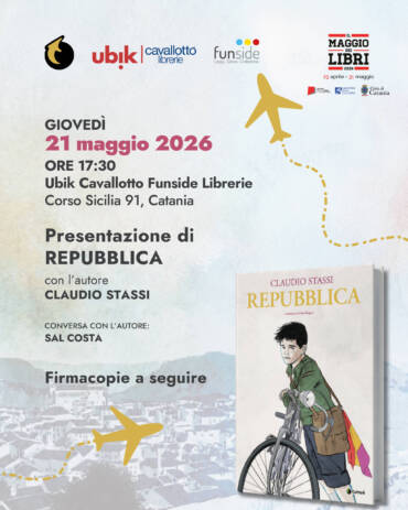 Presentazione “Repubblica” con Claudio Stassi – Giovedì 21 maggio, ore 17:30, Cavallotto Librerie, Corso Sicilia 91