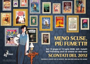Meno scuse, più fumetti! Fino al 10 luglio tutti i fumetti Bao Publishing sono scontati del 20%